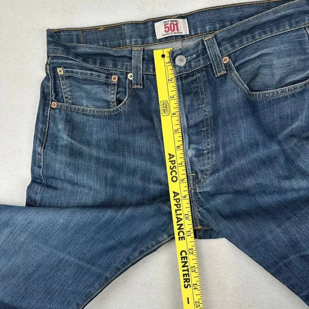 Vintage‎ Levis 501XX Jeans Denim Button Fly Pants Mens 32x31 Y2K
